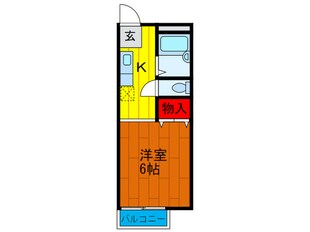 カメリアハイツＢ棟の物件間取画像